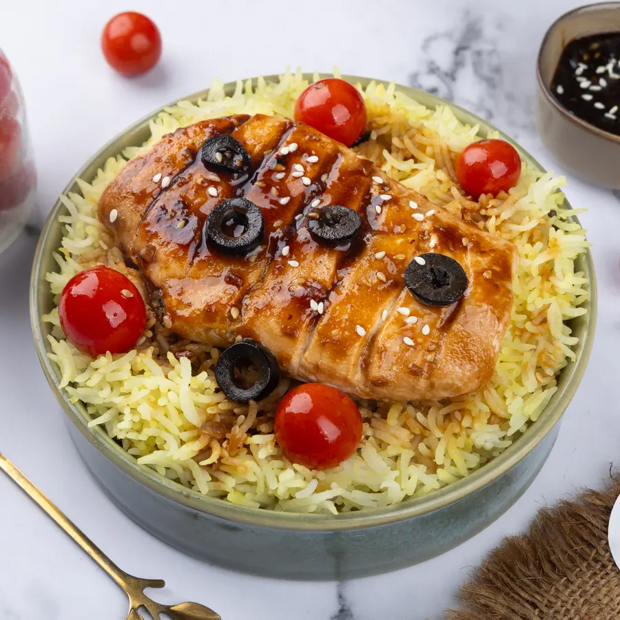 Olive Chicken with Lemon Rice