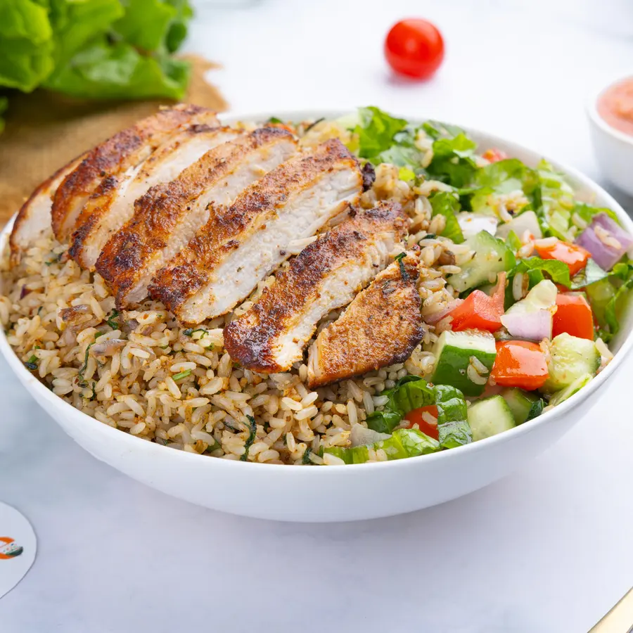 Grilled Chicken with Herb Rice